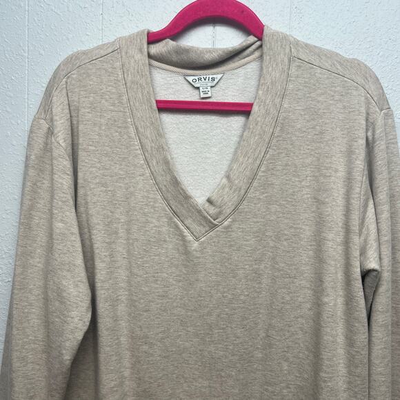 ORVIS Modal Blend Activewear Loungewear Soft Pullover Sweatshirt Womens Large - Picture 3 of 13
